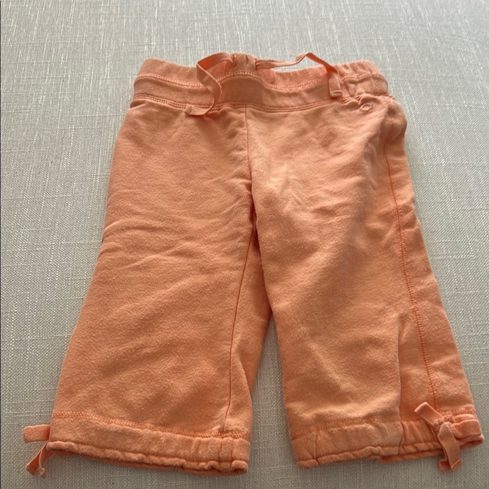 Orange toddler long shorts
